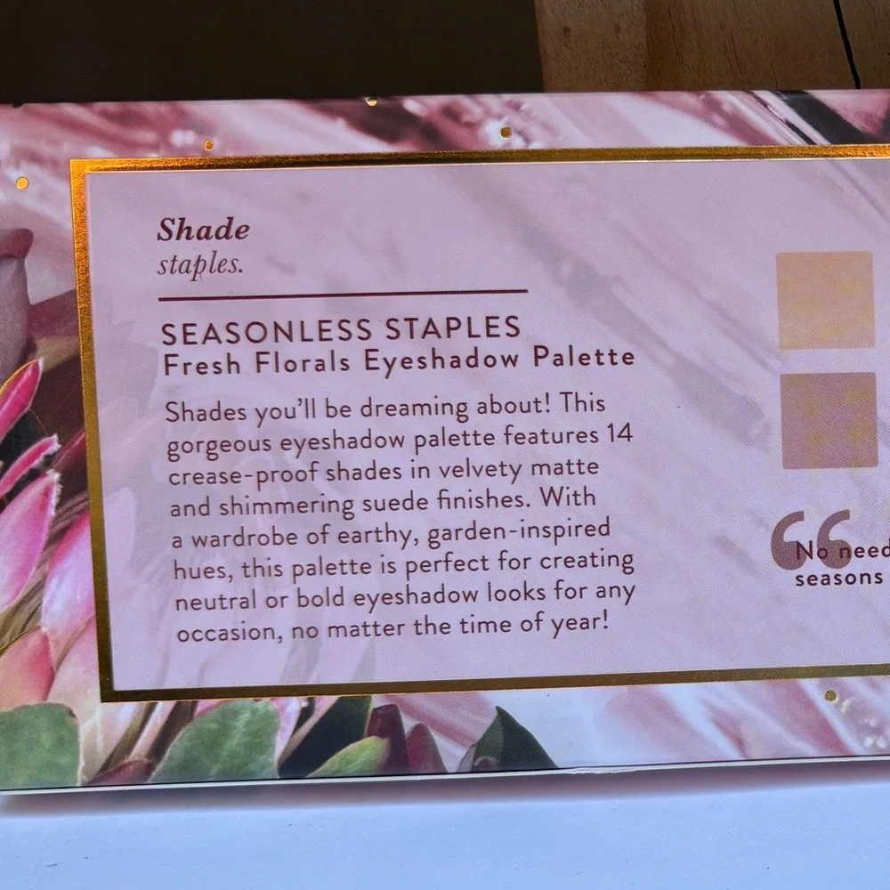 Laura Geller Seasonless Staples in Fresh Florals 14 eyeshadows BRAND NEW